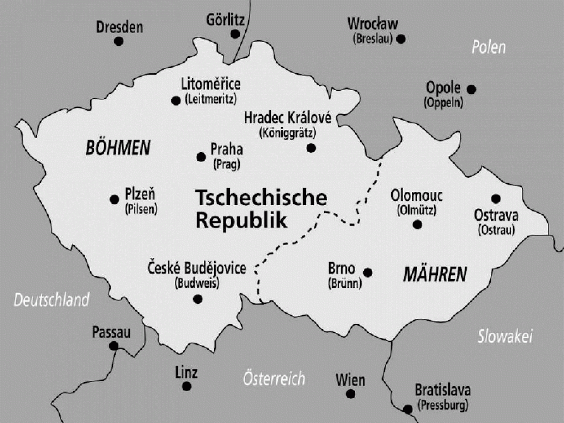 L nderinfo Tschechische Republik  OST WEST Europ ische 